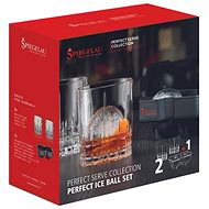 SPIEGELAU Whiskys pohár 2 db 368 ml, jégkocka forma Ice Ball PERFECT SERVE - Pohár