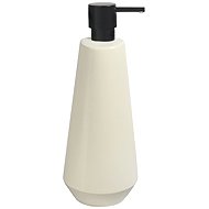 Spirella Ceramic soap dispenser Joshua, matt white ecru - Soap Dispenser