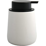 MSV Keramický dávkovač mýdla Maonie, bílo-černý - Soap Dispenser