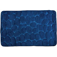 MSV Bathroom mat Pebbles 40 × 60 cm blue - Bath Mat