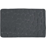 MSV Bathroom rug Pebbles 40 × 60 cm dark grey - Bath Mat