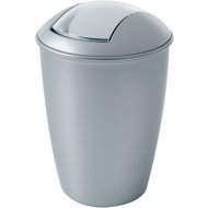 Spirella folding waste bin Atlanta, silver, plastic, 5 l - Rubbish Bin