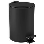 Spirella pedal bin Adelar, matt black, steel, 5 l - Rubbish Bin