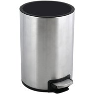 Pedal bin Riku, brushed steel, 5 L - Rubbish Bin