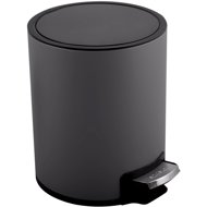 Pedal bin Riku, matt grey, steel, 3 l - Rubbish Bin