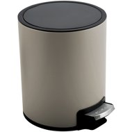 Pedal bin Riku, grey-brown, steel, 3 l - Rubbish Bin