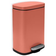 Spirella pedal bin Akira, matt terracotta, steel, 5 l - Rubbish Bin
