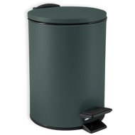 Spirella pedal bin Adelar, matt dark green, steel, 3 L - Rubbish Bin
