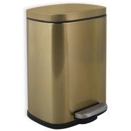 Spirella pedal bin Akira, brushed stainless steel, gold, 5 l - Rubbish Bin