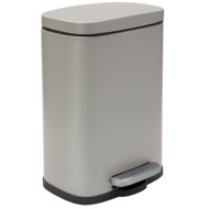 Spirella pedal bin Akira, matt grey-brown, steel, soft-close, 12 l - Rubbish Bin