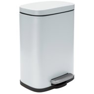 Spirella pedal bin Akira, matt white, steel, soft-close, 12 l - Rubbish Bin