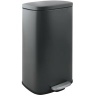 Spirella pedal bin Akira, matt grey, steel, soft-close, 50 l - Rubbish Bin