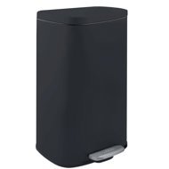 Spirella pedal bin Akira, matt black, steel, soft-close, 50 l - Rubbish Bin