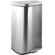 Spirella pedal bin Akira, brushed stainless steel, soft-close, 50 l - Rubbish Bin