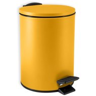 Spirella pedal bin Adelar, matt saffron yellow, steel, 3 l - Rubbish Bin