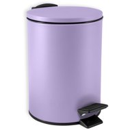 Spirella pedal bin Adelar, matt purple, steel, 3 l - Rubbish Bin