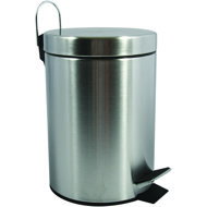 MSV pedal bin brushed stainless steel, 3 l - Rubbish Bin