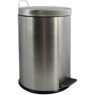 MSV pedal bin brushed stainless steel, 20 l - Rubbish Bin