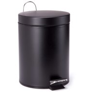 MSV pedal bin Unis, black steel, 3 l - Rubbish Bin