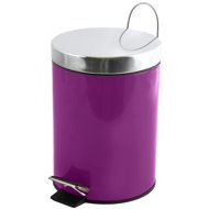 MSV pedal bin Unis, purple steel, 3 l - Rubbish Bin
