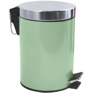 MSV pedal bin Unis, basil green, stainless steel, 3 l - Rubbish Bin