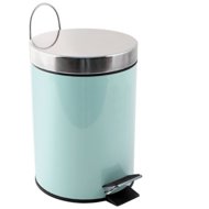 MSV pedal bin Unis, pastel green, stainless steel, 3 l - Rubbish Bin