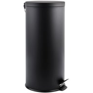 MSV pedal bin matt black, steel, 30 l - Rubbish Bin