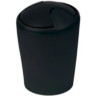 Spirella Tiltable waste bin Move, black, plastic, 2 l - Rubbish Bin