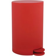 MSV pedal bin Osaki, red, plastic, 3 l - Rubbish Bin