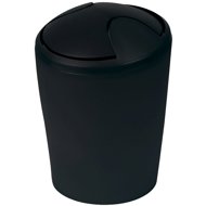 Spirella Tiltable waste bin Move, black, plastic, 5 l - Rubbish Bin