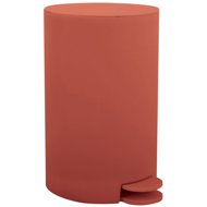 MSV pedal bin Osaki, matt terracotta, plastic, 3 l - Rubbish Bin