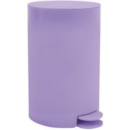 MSV pedal bin Osaki, matt lavender, plastic, 3 l - Rubbish Bin