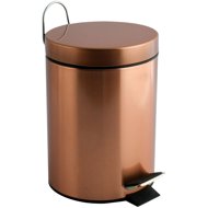 MSV pedal bin copper, steel, 3 l - Rubbish Bin