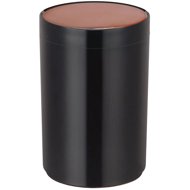 MSV Dumpster Lena, black, plastic, lid with copper finish, 5 l - Rubbish Bin