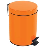 Spirella pedal bin Sydney, orange, steel, 3 l - Rubbish Bin