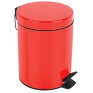 Spirella pedal bin Sydney, red, steel, 3 l - Rubbish Bin