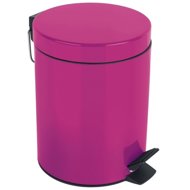 Spirella pedal bin Sydney, dark pink, steel, 3 l - Rubbish Bin