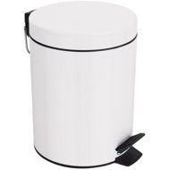Spirella pedal bin Sydney, white, steel, 3 l - Rubbish Bin