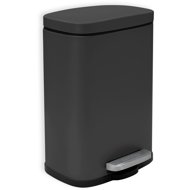 Spirella pedal bin Akira, matt black, steel, 5 l - Rubbish Bin