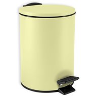 Spirella pedal bin Adelar, matt yellow, steel, 3 l - Rubbish Bin