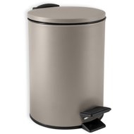 Spirella pedal bin Adelar, matt grey-brown, steel, 3 l - Rubbish Bin