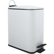 Spirella pedal bin Erik, matt white, steel, 5 l - Rubbish Bin