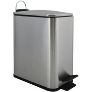 Spirella pedal bin Erik, brushed stainless steel, 5 l - Rubbish Bin