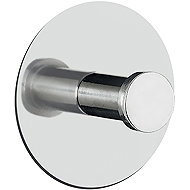 Spirella round towel hook PUNT - Round, shiny stainless steel, self-adhesive, diameter 60 mm - Hooks