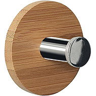 Spirella wooden towel hook PUNT - Round, bamboo, self-adhesive, diameter 50 mm - Hooks