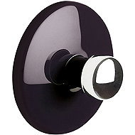Spirella self-adhesive hook BOWL, black, ABS, diameter 50 mm - Hooks