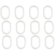 Spirella set of 12 rings for shower curtains C-MINNOR, white, polypropylene - Rings