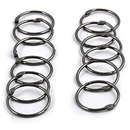 Spirella set of 12 shower curtain rings RINGO SMALL, black, metal, diameter 4 cm - Rings