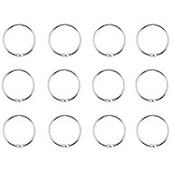 Spirella set of 12 rings for shower curtains RINGO SMALL, checkered metal, diameter 4 cm - Rings