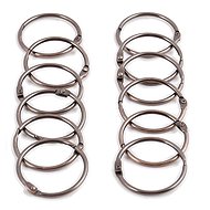 Spirella set of 12 rings for shower curtains RINGO SMALL, copper, metal, diameter 4 cm - Rings